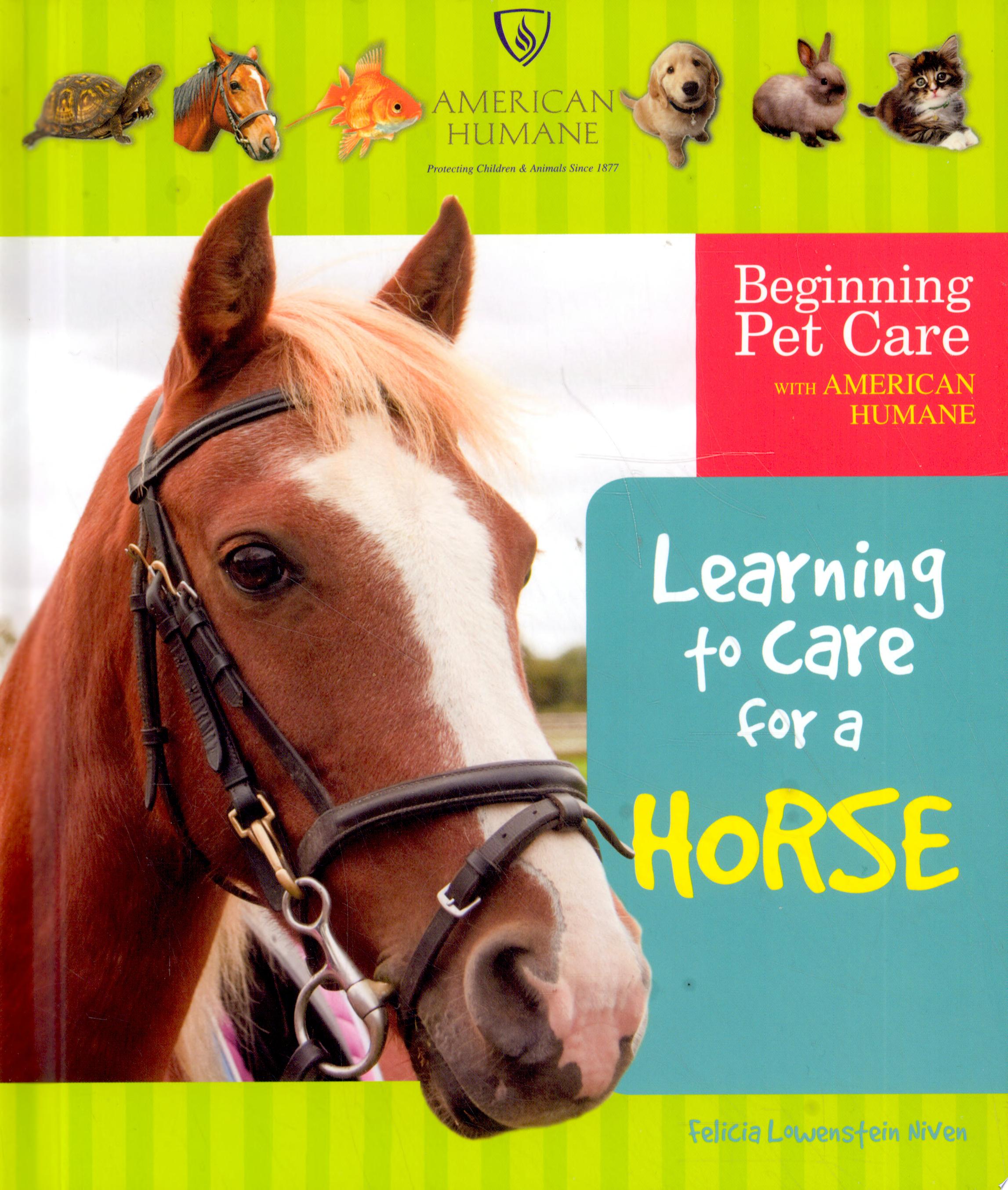 Image for "Learning to Care for a Horse"