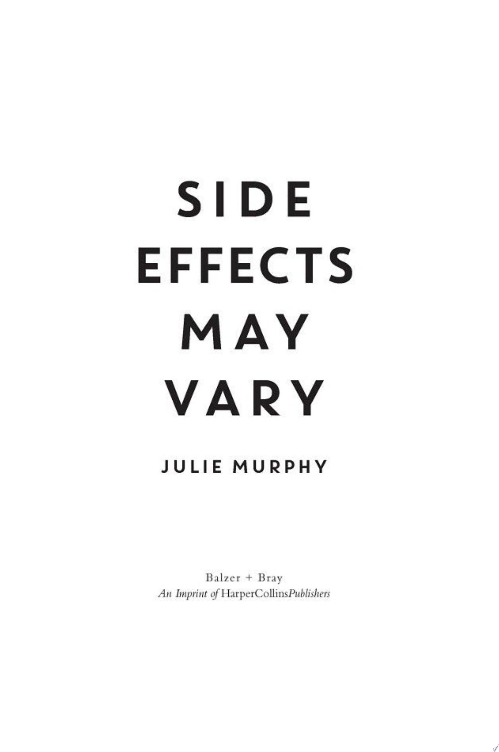 Image for "Side Effects May Vary"
