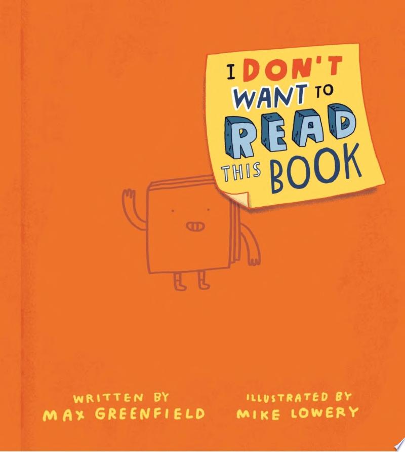 Image for "I Don't Want to Read This Book"