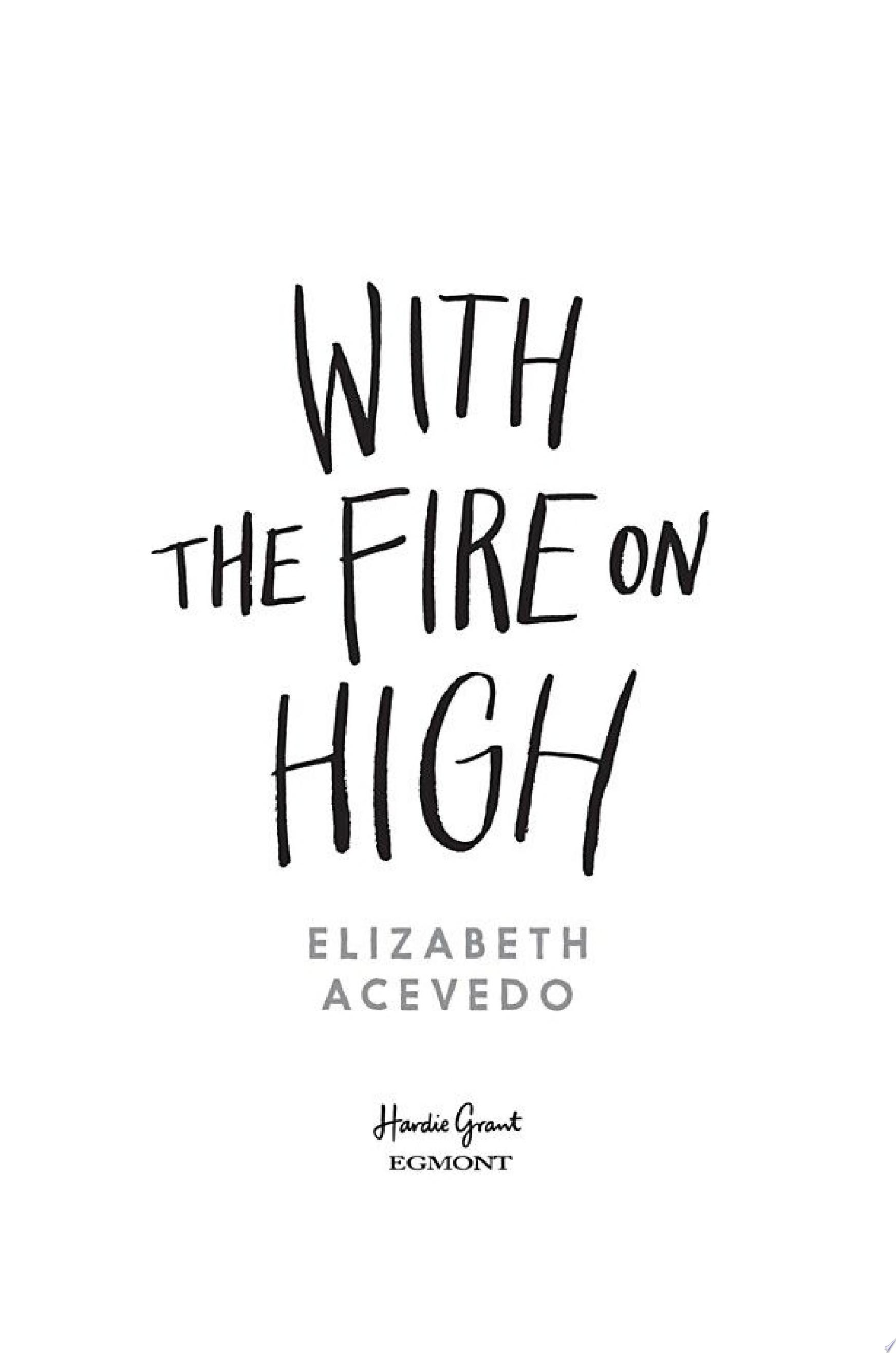 Image for "With the Fire on High"