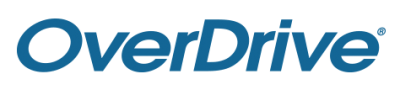 OverDrive logo in blue font. 