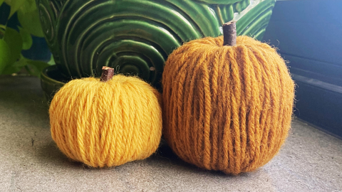Yarn Pumpkins