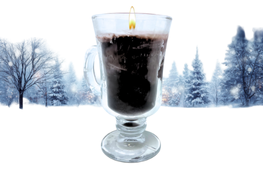 Example of decorative coffee scented candle.