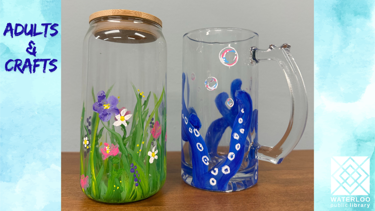 Adults and Crafts Painted Glassware