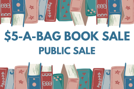 $5-A-Bag Book Sale: Public Sale